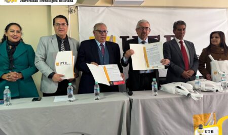 UTB e Instituto Tecnológico Boliviano Suizo suscriben convenio de cooperación interinstitucional